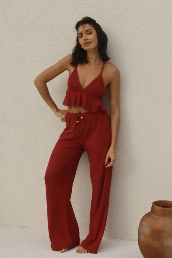 Cropped Agata Carmim